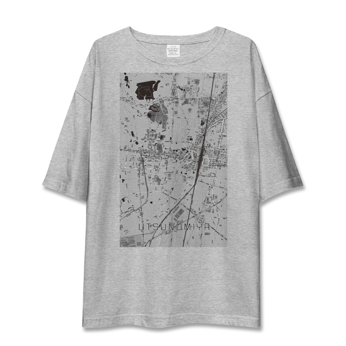 【宇都宮(栃木県)】地図柄ビッグシルエットTシャツ
