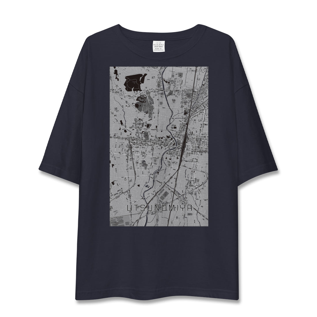 【宇都宮(栃木県)】地図柄ビッグシルエットTシャツ