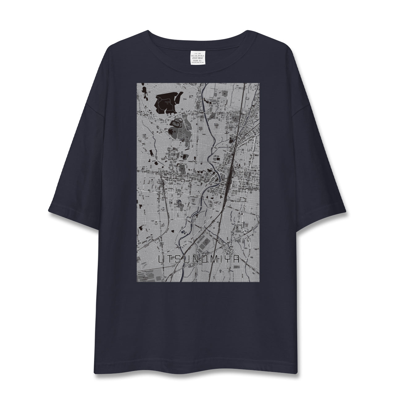 【宇都宮(栃木県)】地図柄ビッグシルエットTシャツ