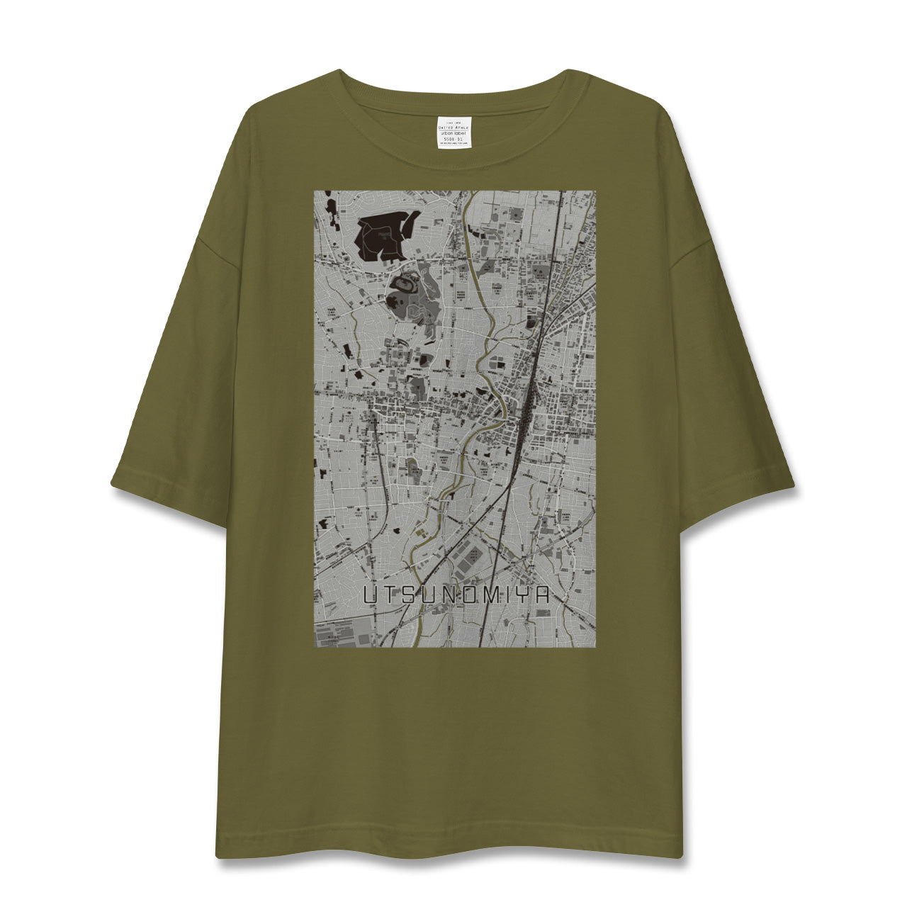 【宇都宮(栃木県)】地図柄ビッグシルエットTシャツ