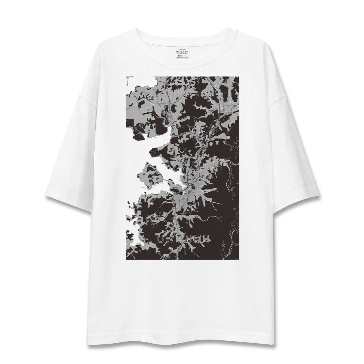 【宇和島(愛媛県)】地図柄ビッグシルエットTシャツ