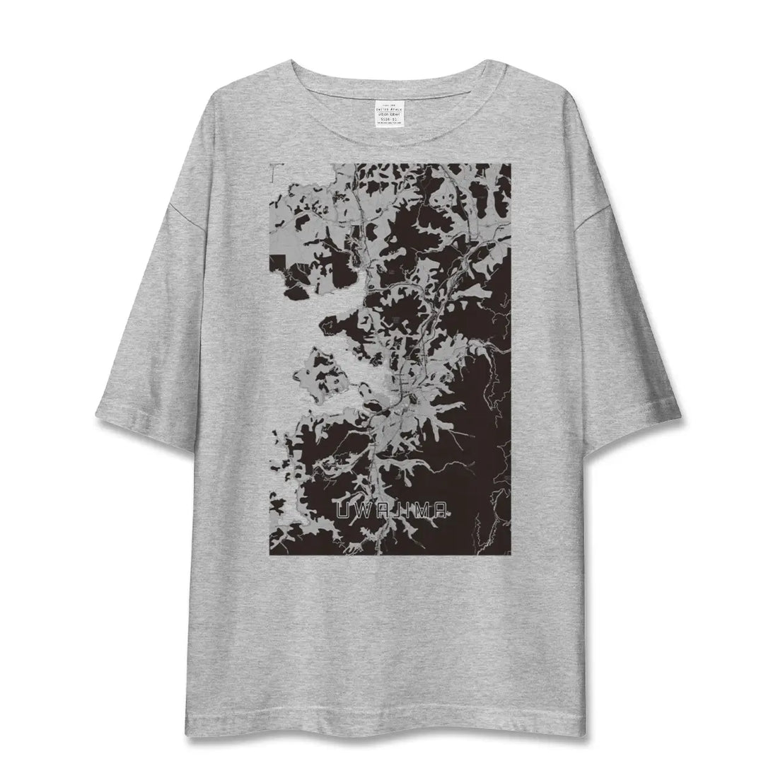 【宇和島(愛媛県)】地図柄ビッグシルエットTシャツ