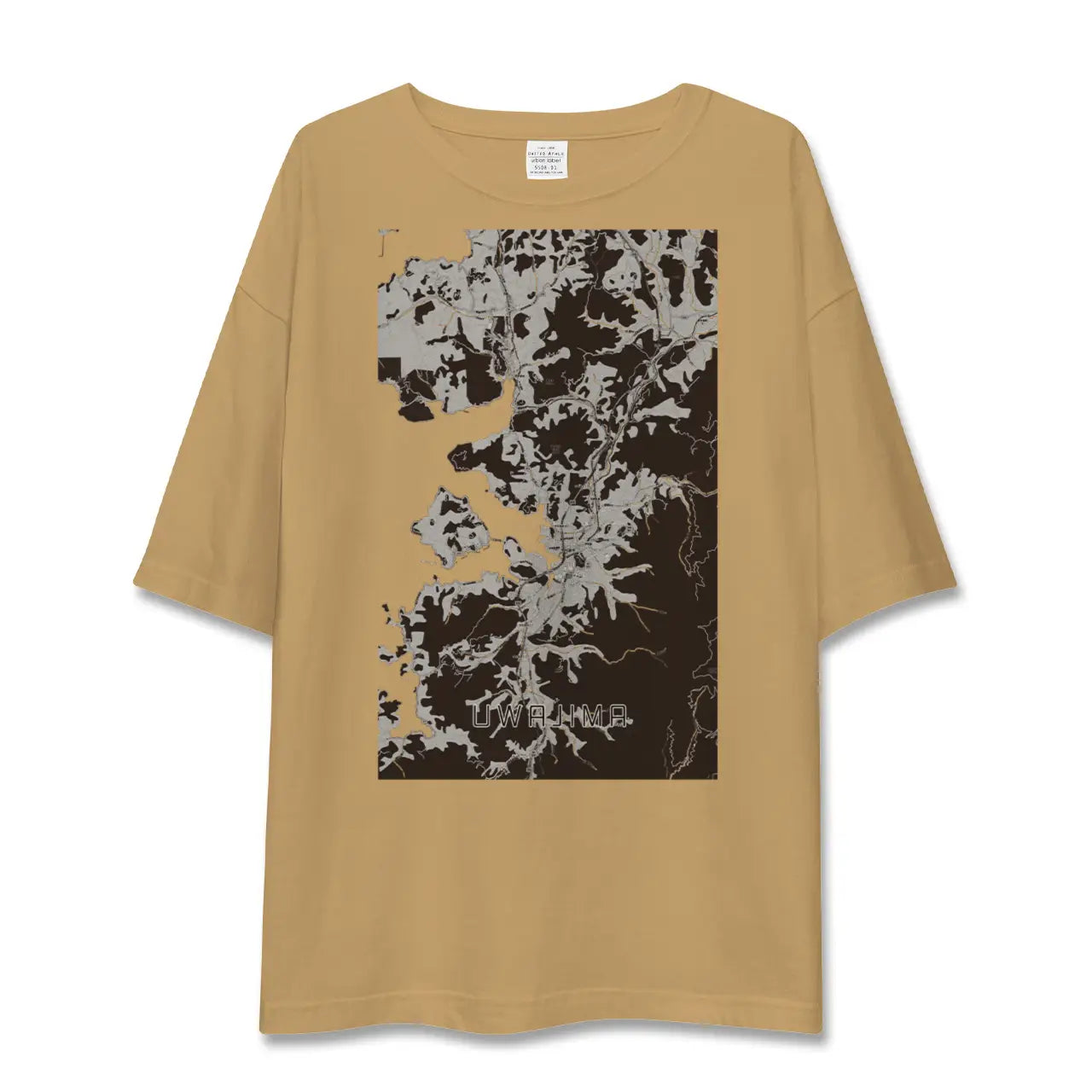 【宇和島(愛媛県)】地図柄ビッグシルエットTシャツ