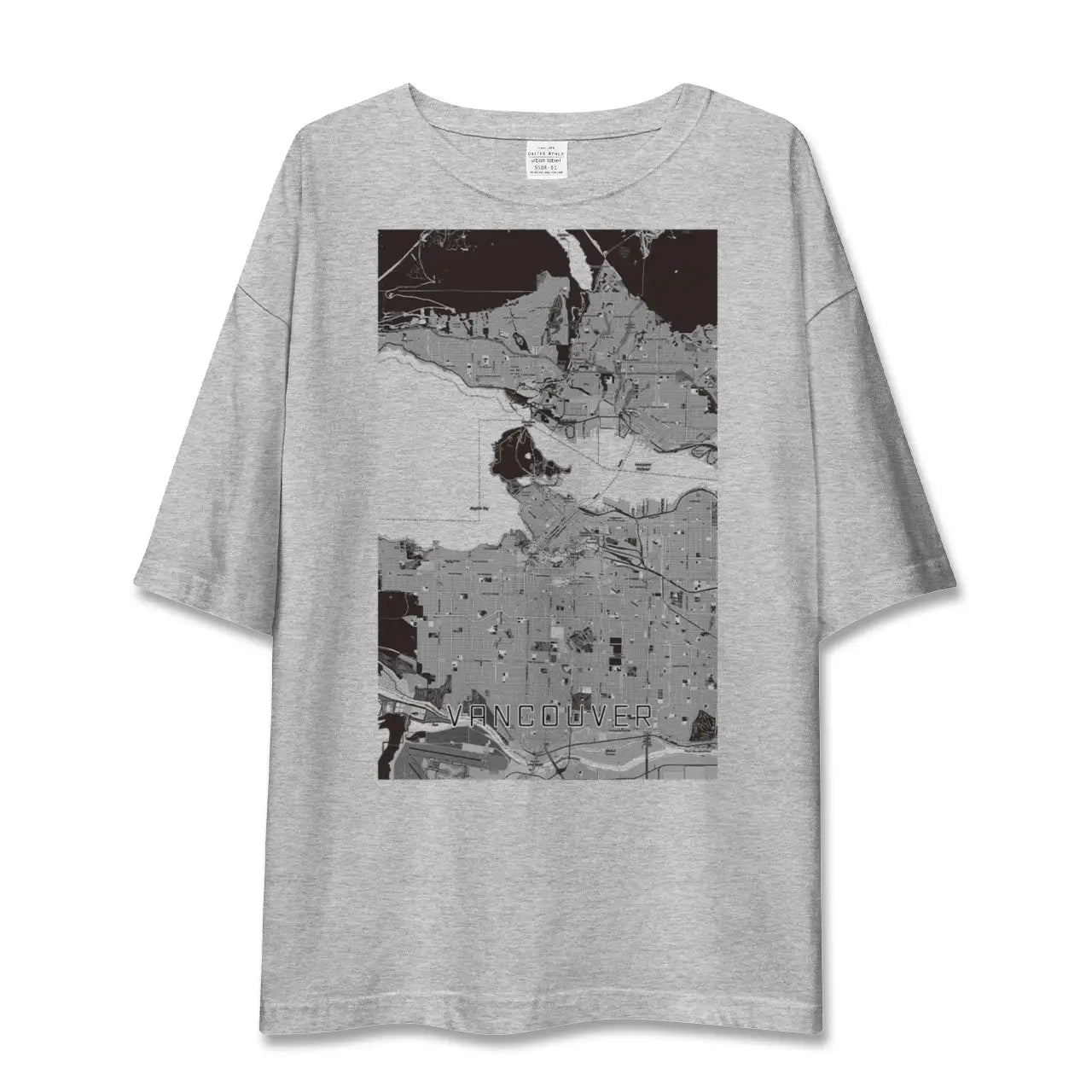 【バンクーバー(カナダ)】地図柄ビッグシルエットTシャツ