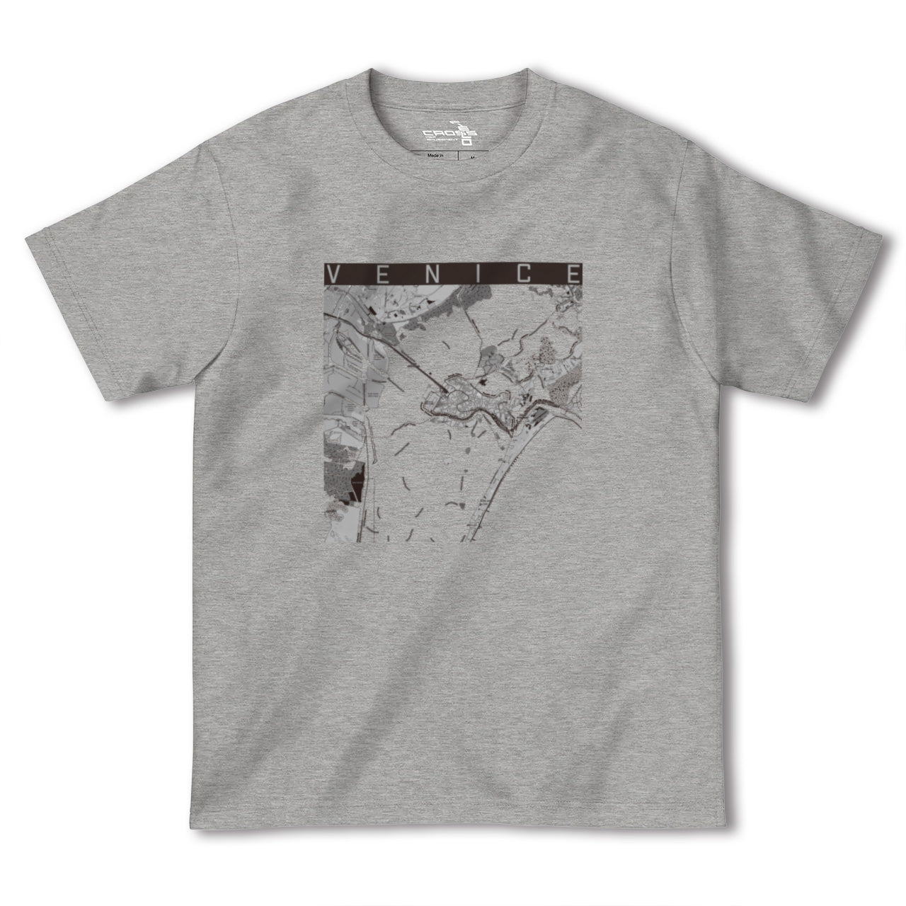 【ヴェネツィア(イタリア)】地図柄ヘビーウェイトTシャツ