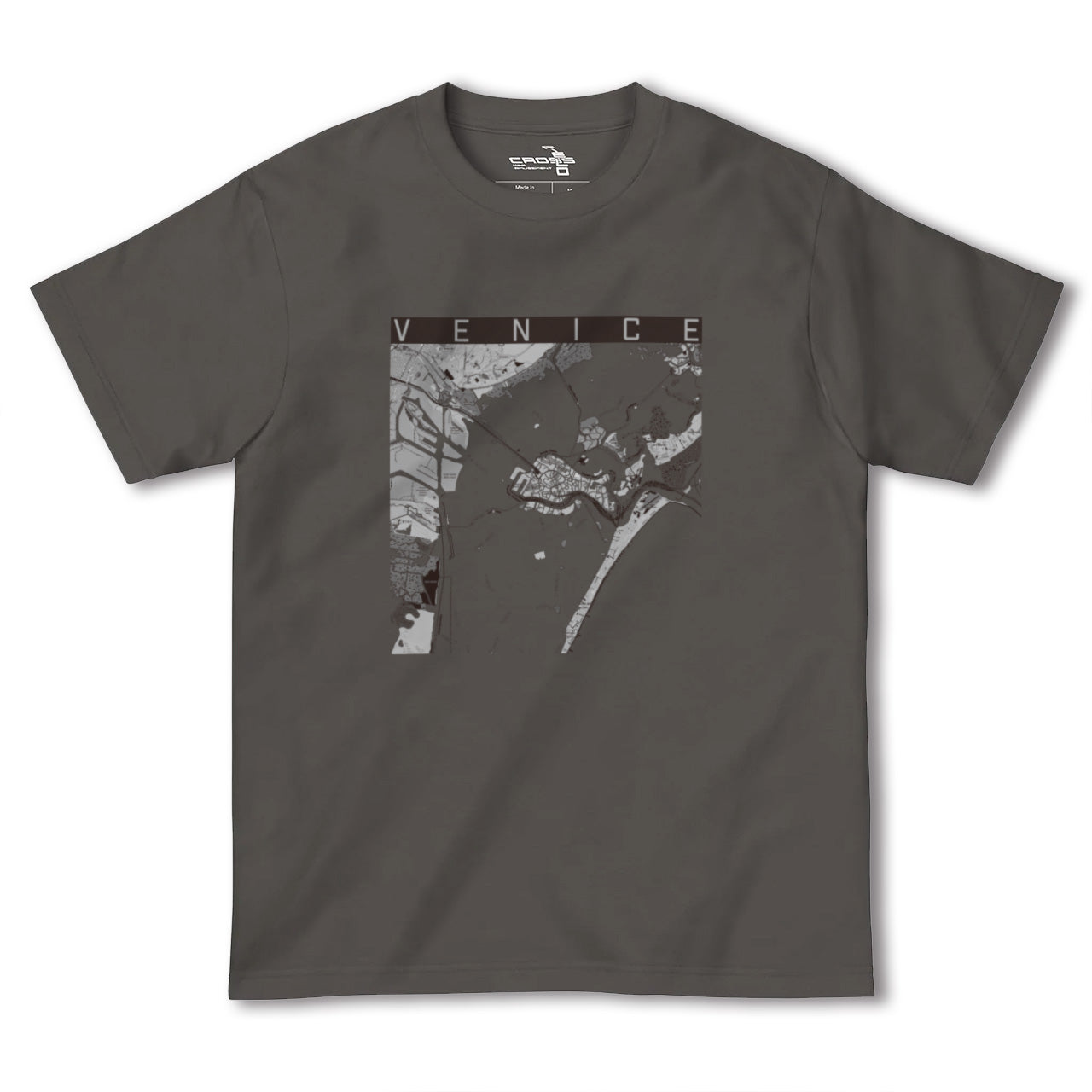 【ヴェネツィア(イタリア)】地図柄ヘビーウェイトTシャツ