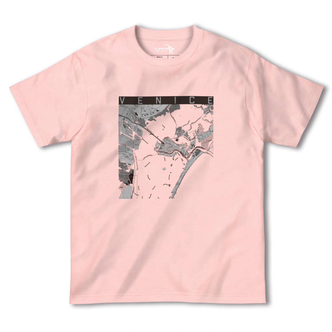 【ヴェネツィア(イタリア)】地図柄ヘビーウェイトTシャツ