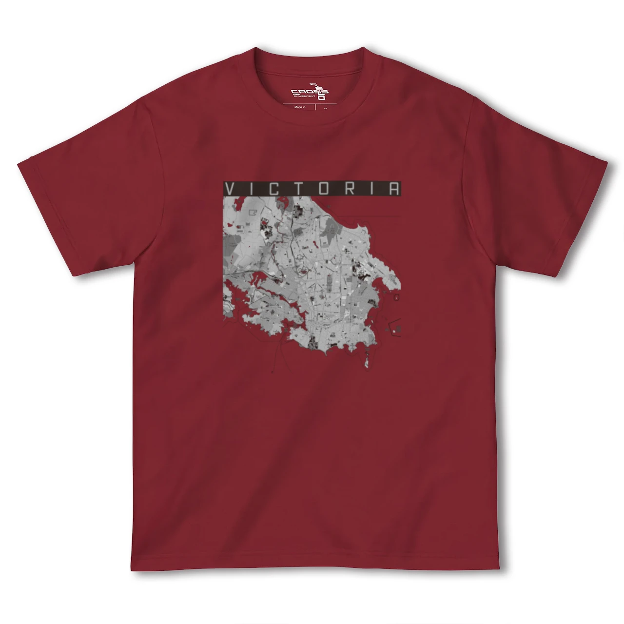 【ビクトリア(カナダ)】地図柄ヘビーウェイトTシャツ