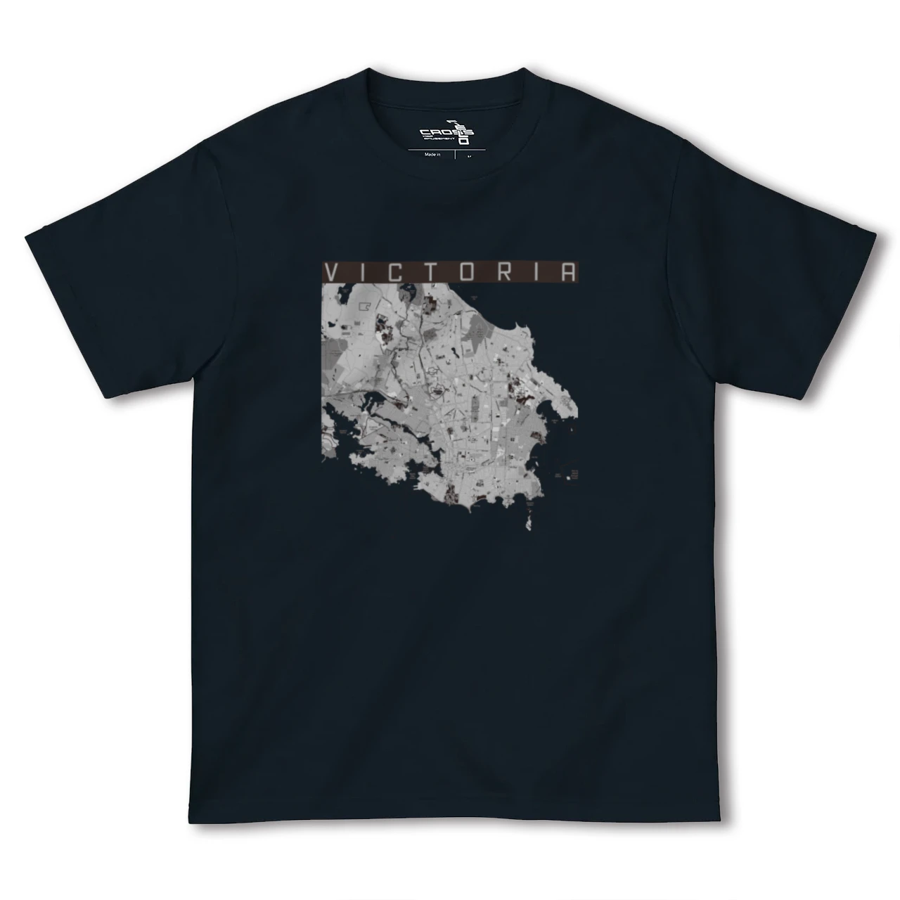 【ビクトリア(カナダ)】地図柄ヘビーウェイトTシャツ