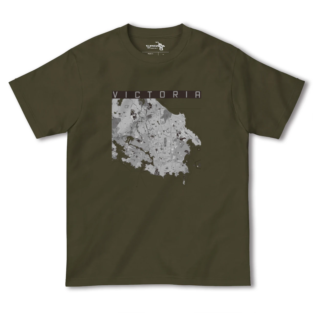 【ビクトリア(カナダ)】地図柄ヘビーウェイトTシャツ