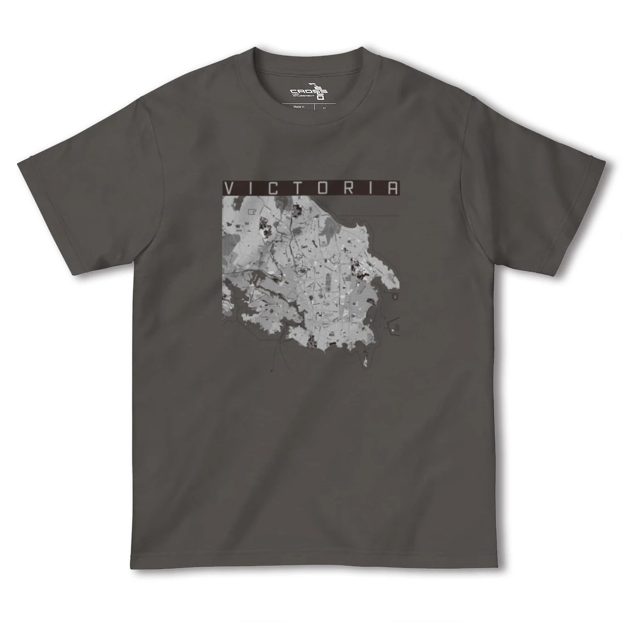 【ビクトリア(カナダ)】地図柄ヘビーウェイトTシャツ