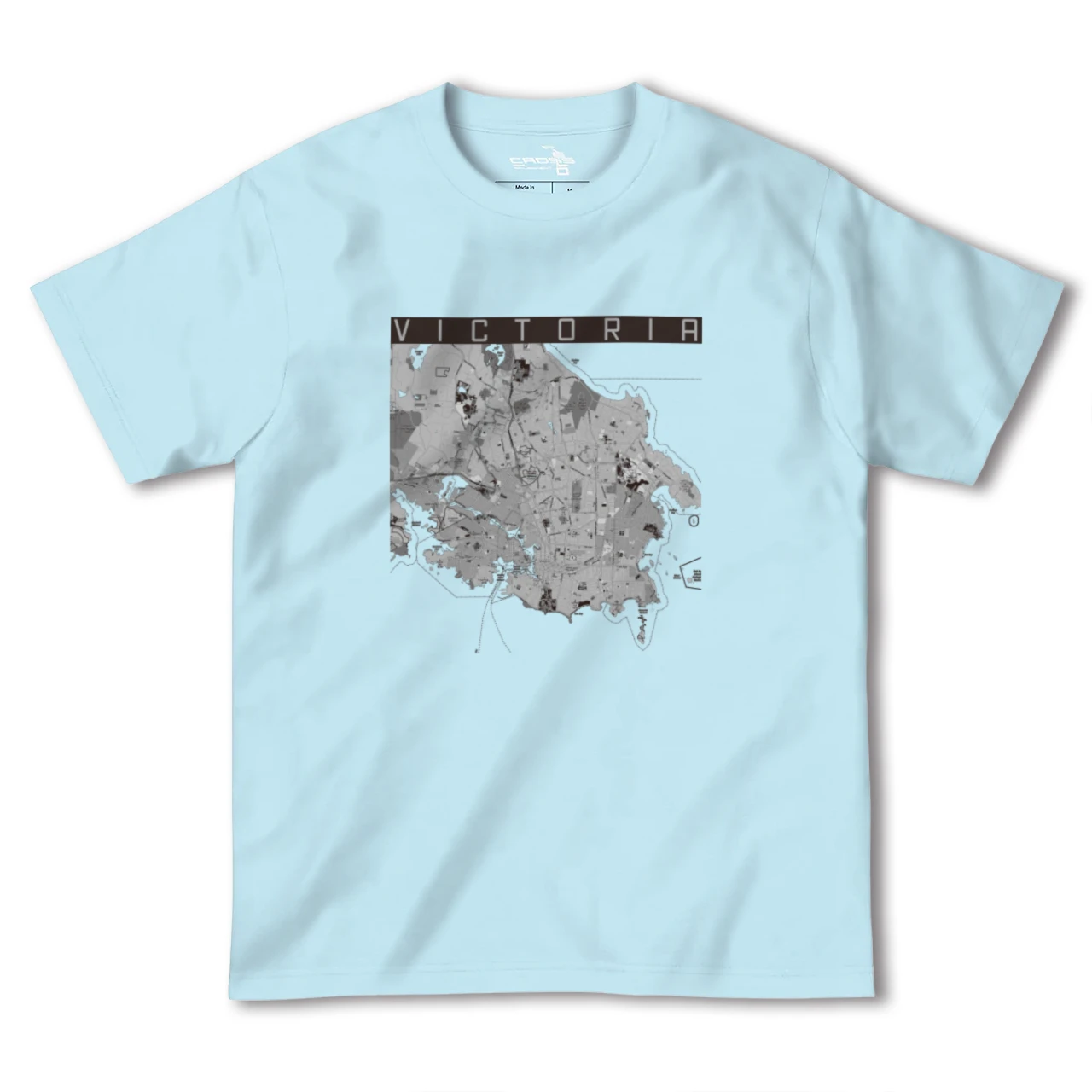 【ビクトリア(カナダ)】地図柄ヘビーウェイトTシャツ
