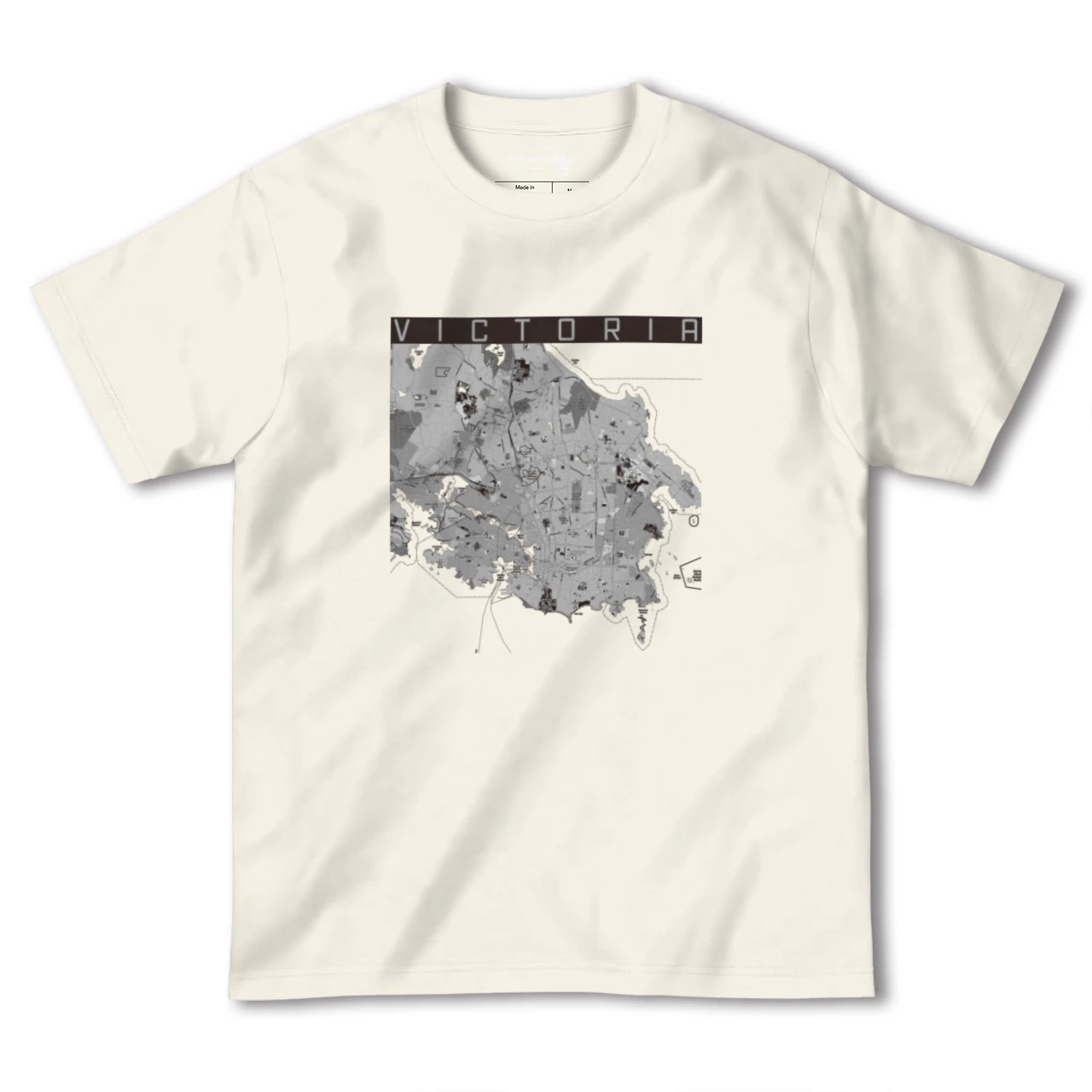 【ビクトリア(カナダ)】地図柄ヘビーウェイトTシャツ