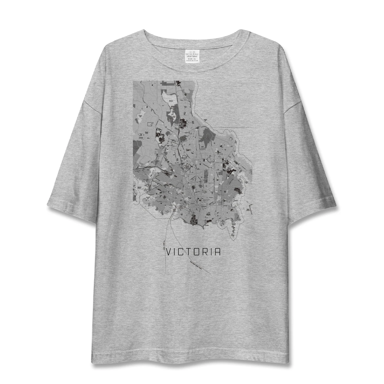 【ビクトリア(カナダ)】地図柄ビッグシルエットTシャツ