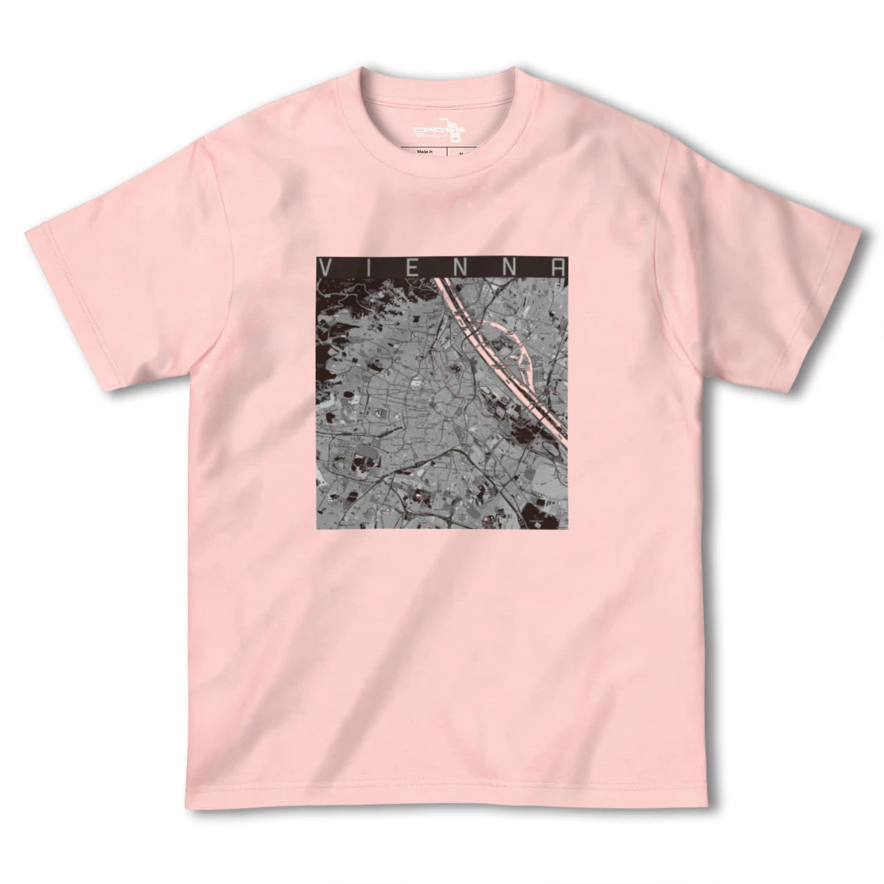 【ウィーン(オーストリア)】地図柄ヘビーウェイトTシャツ