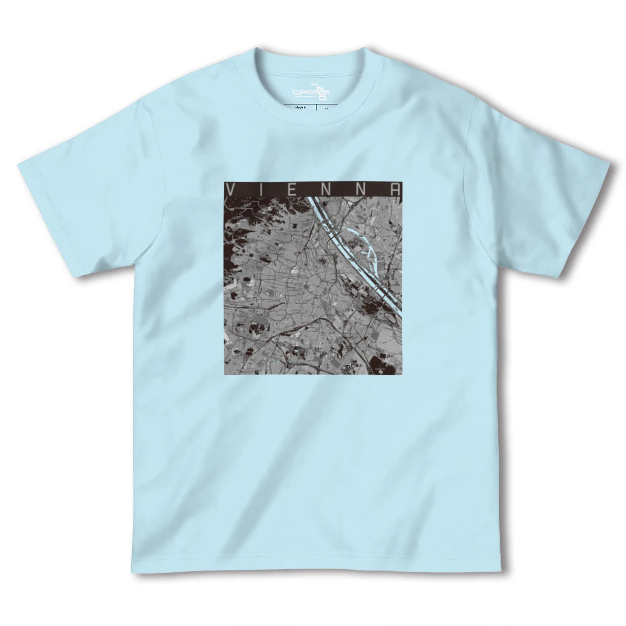 【ウィーン(オーストリア)】地図柄ヘビーウェイトTシャツ