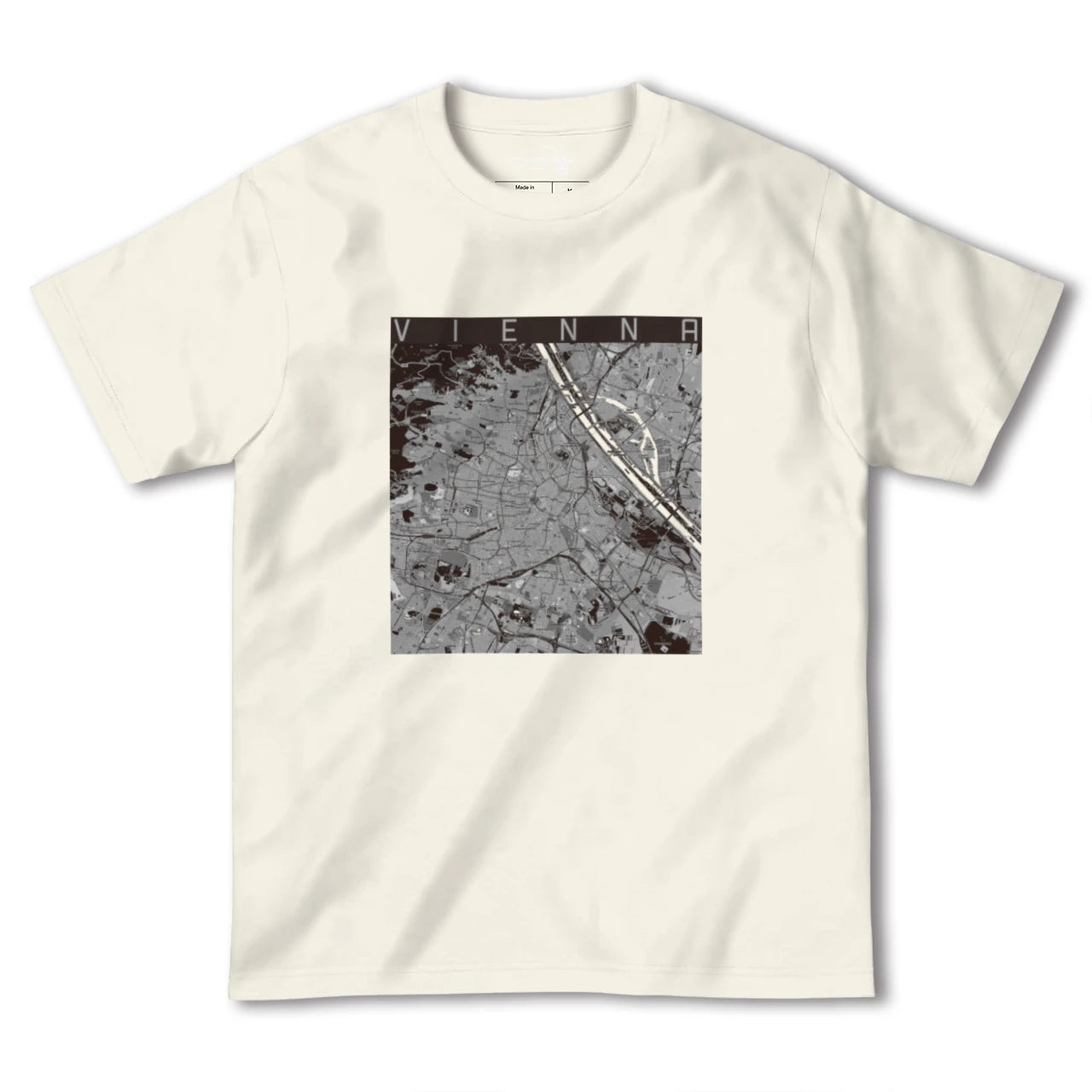 【ウィーン(オーストリア)】地図柄ヘビーウェイトTシャツ