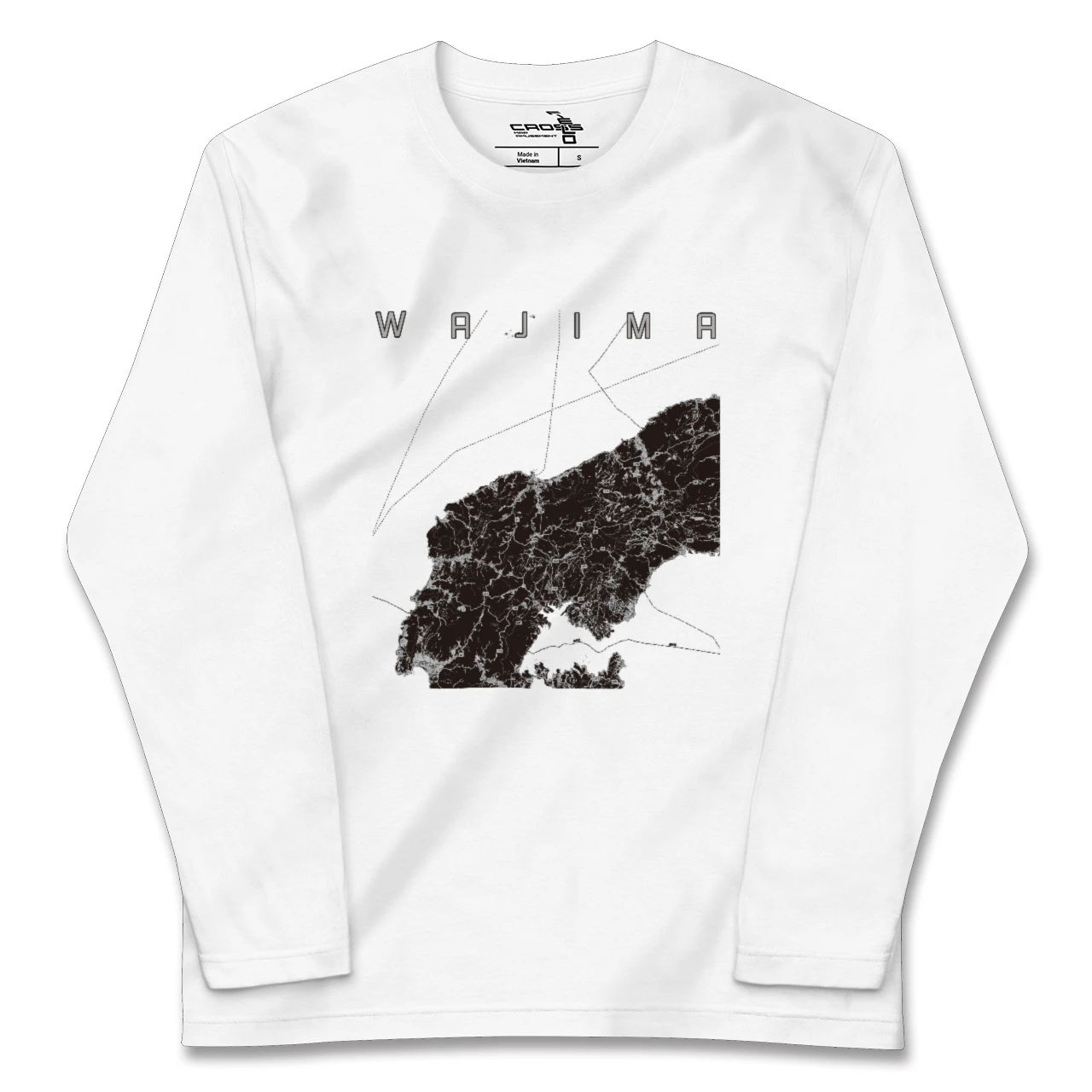 【輪島(石川県)】地図柄ロングスリーブTシャツ