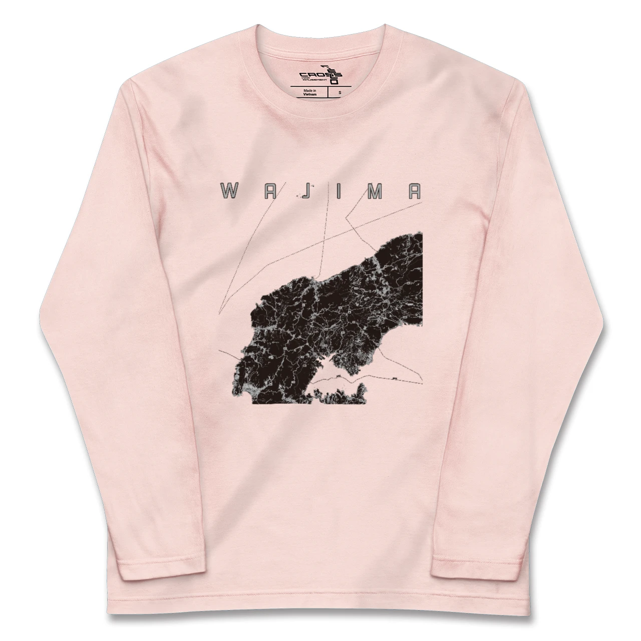 【輪島(石川県)】地図柄ロングスリーブTシャツ
