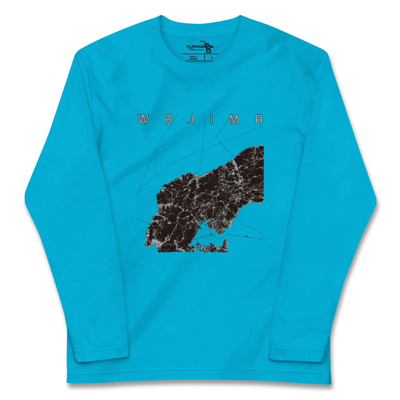 【輪島(石川県)】地図柄ロングスリーブTシャツ