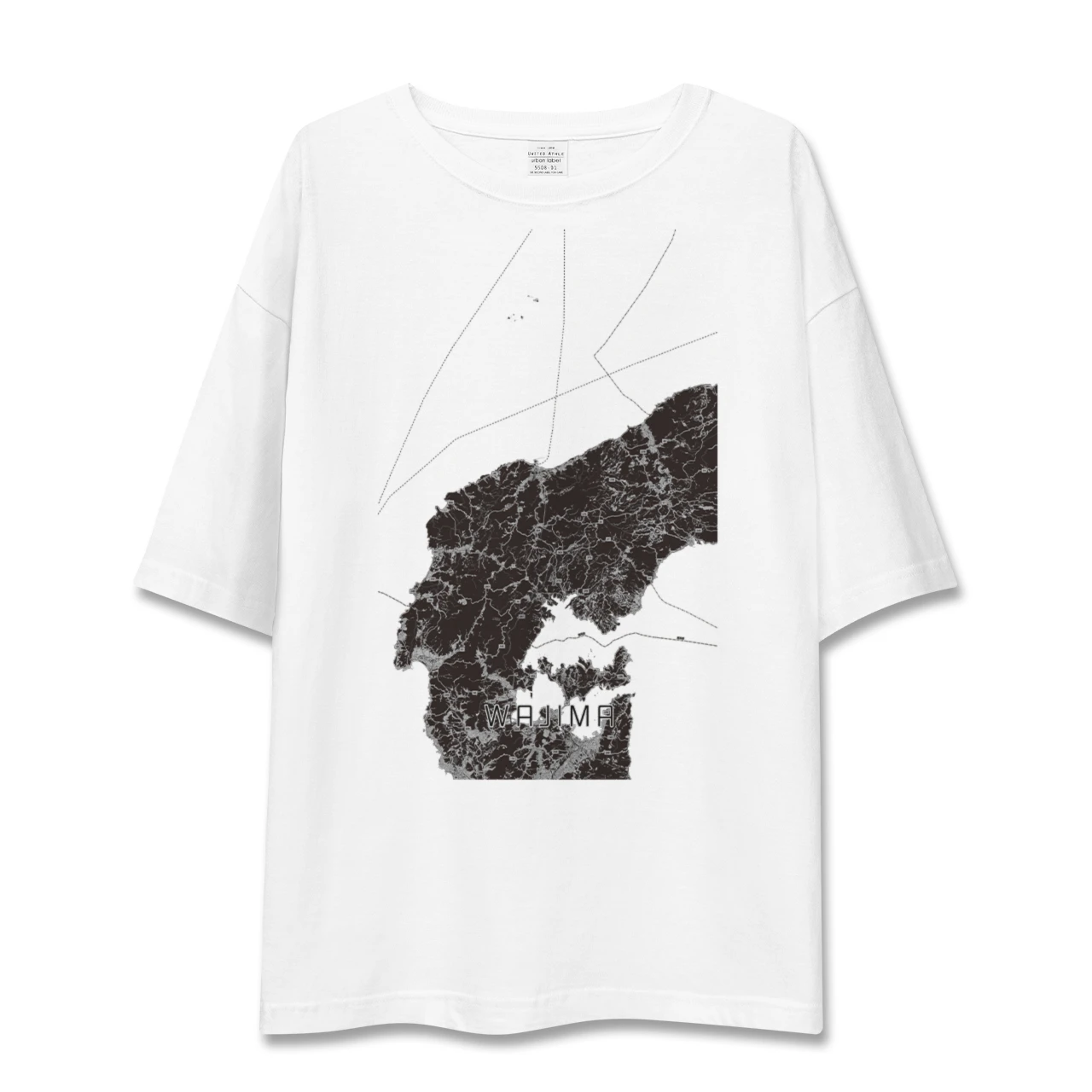 【輪島(石川県)】地図柄ビッグシルエットTシャツ