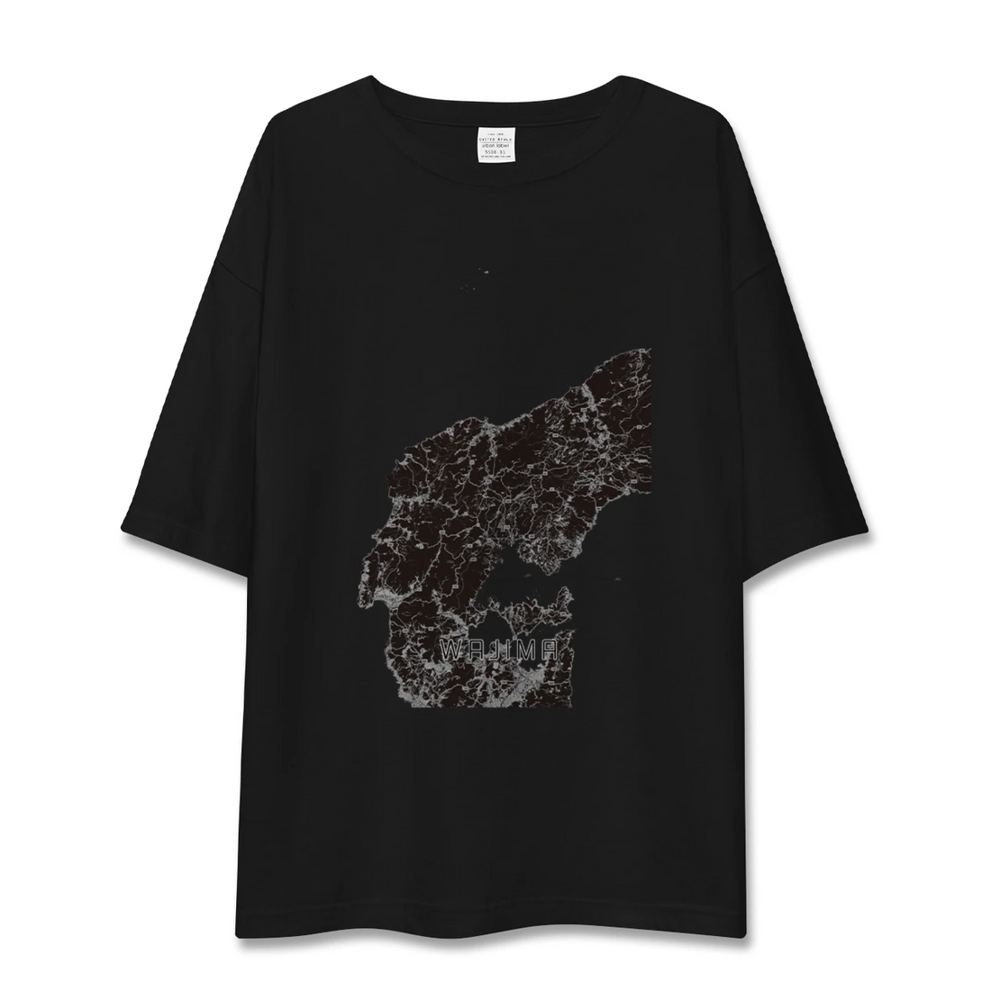 【輪島(石川県)】地図柄ビッグシルエットTシャツ