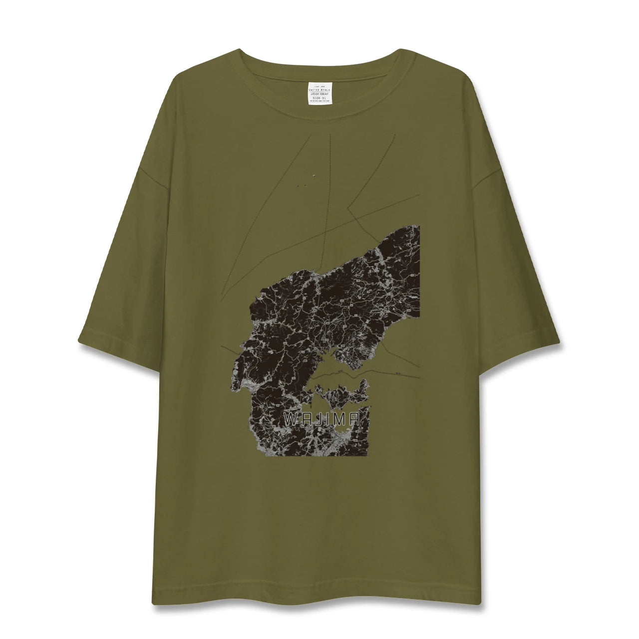 【輪島(石川県)】地図柄ビッグシルエットTシャツ