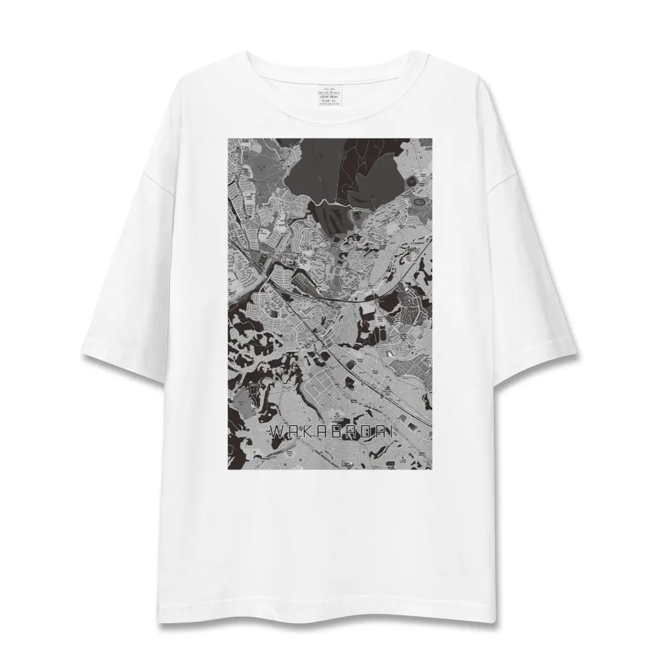【若葉台(神奈川県)】地図柄ビッグシルエットTシャツ