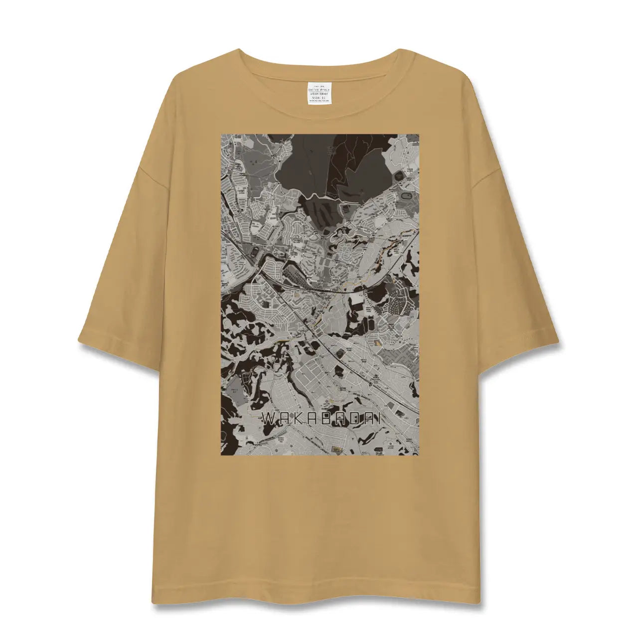 【若葉台(神奈川県)】地図柄ビッグシルエットTシャツ