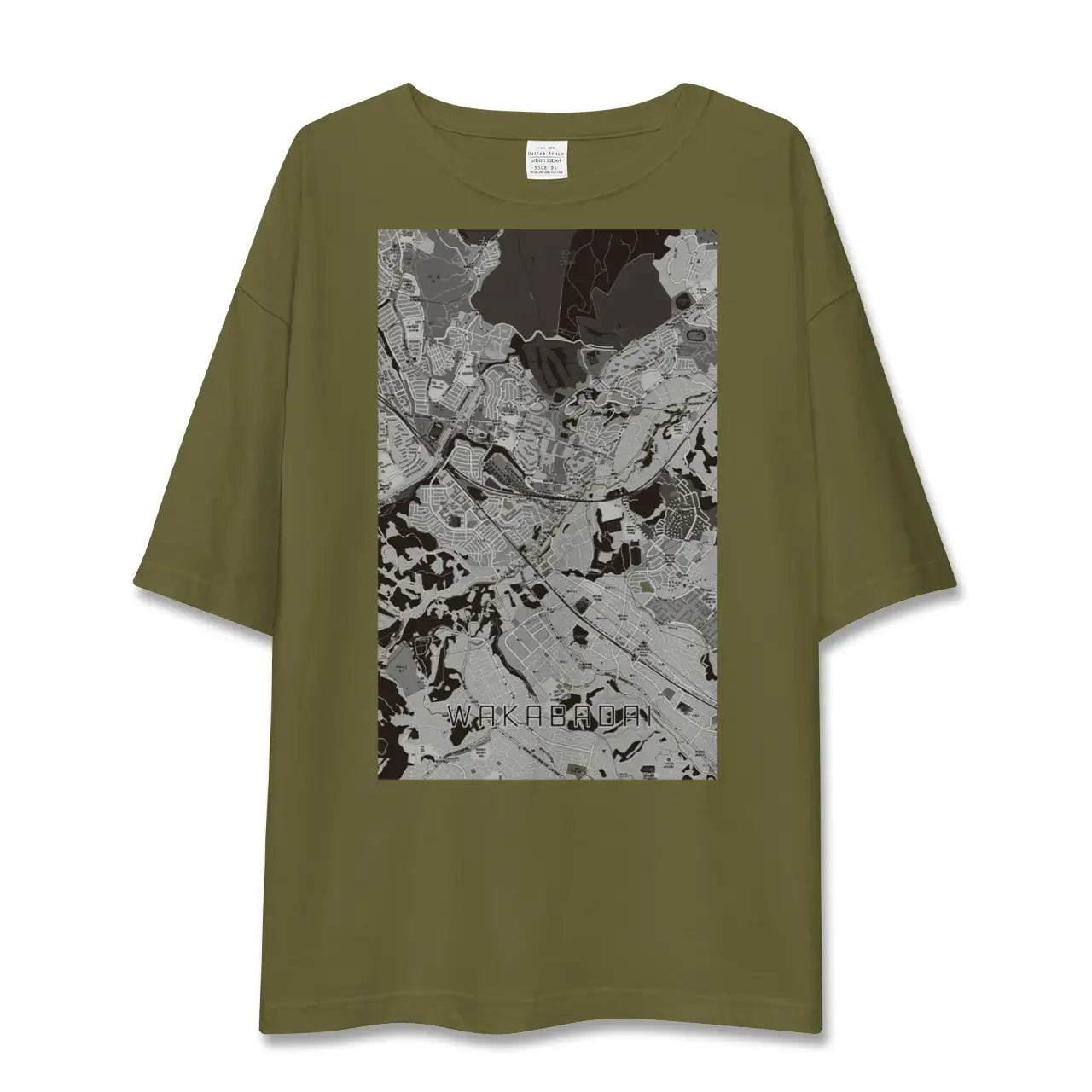 【若葉台(神奈川県)】地図柄ビッグシルエットTシャツ