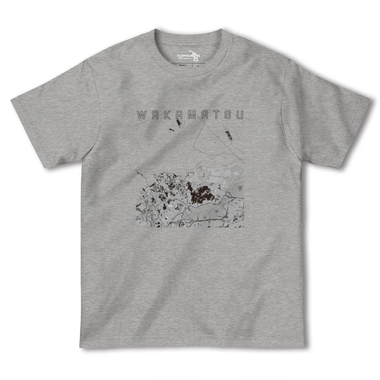 【若松(福岡県)】地図柄ヘビーウェイトTシャツ