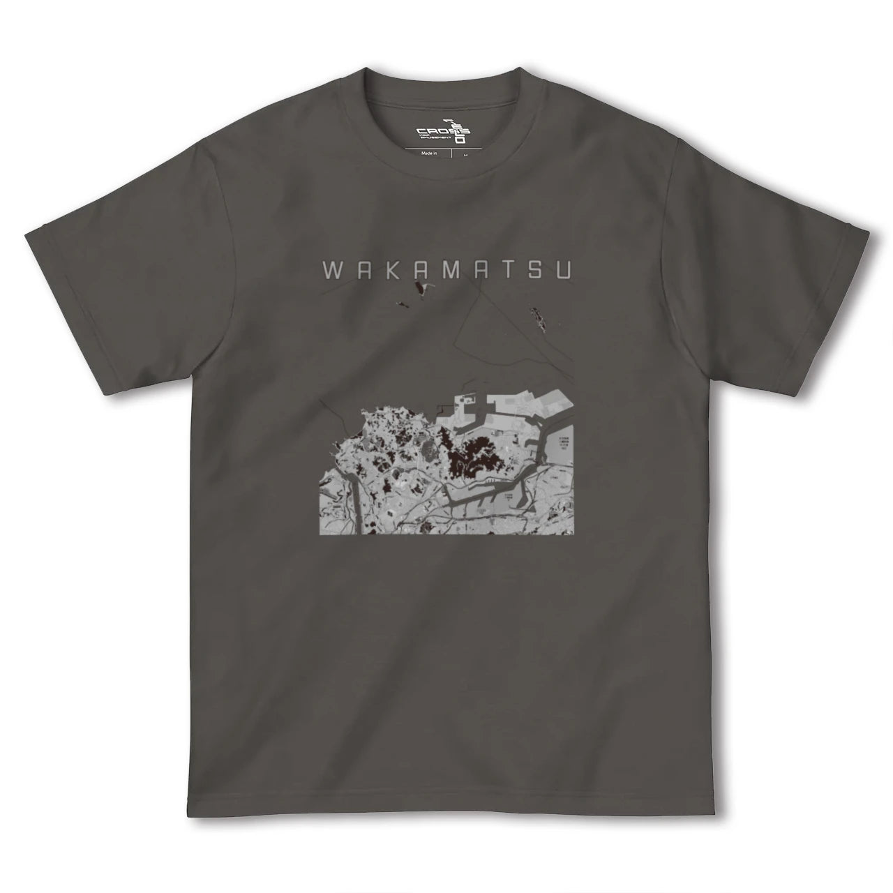 【若松(福岡県)】地図柄ヘビーウェイトTシャツ