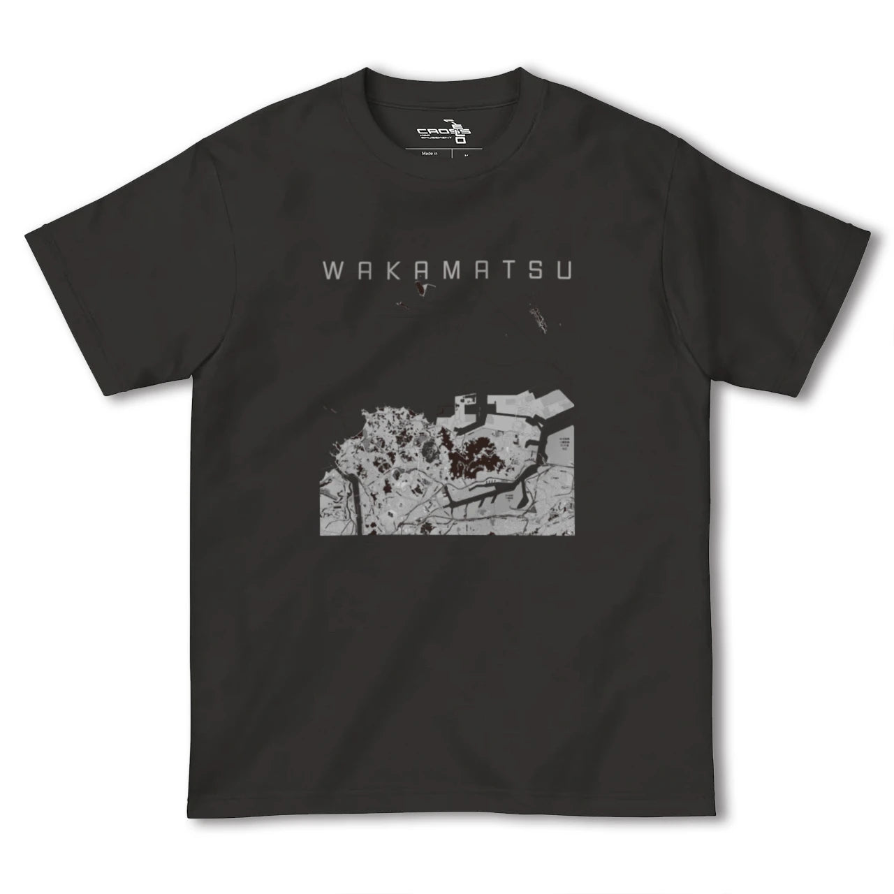 【若松(福岡県)】地図柄ヘビーウェイトTシャツ