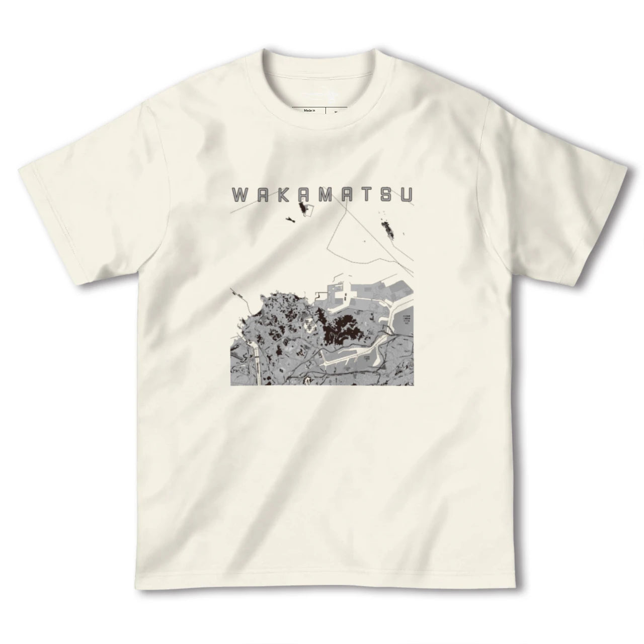 【若松(福岡県)】地図柄ヘビーウェイトTシャツ