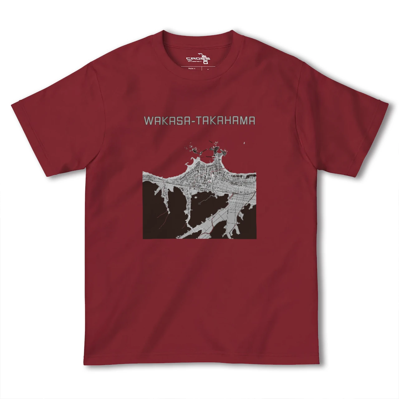 【若狭高浜(福井県)】地図柄ヘビーウェイトTシャツ