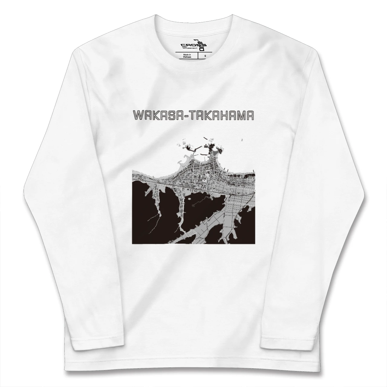 【若狭高浜(福井県)】地図柄ロングスリーブTシャツ