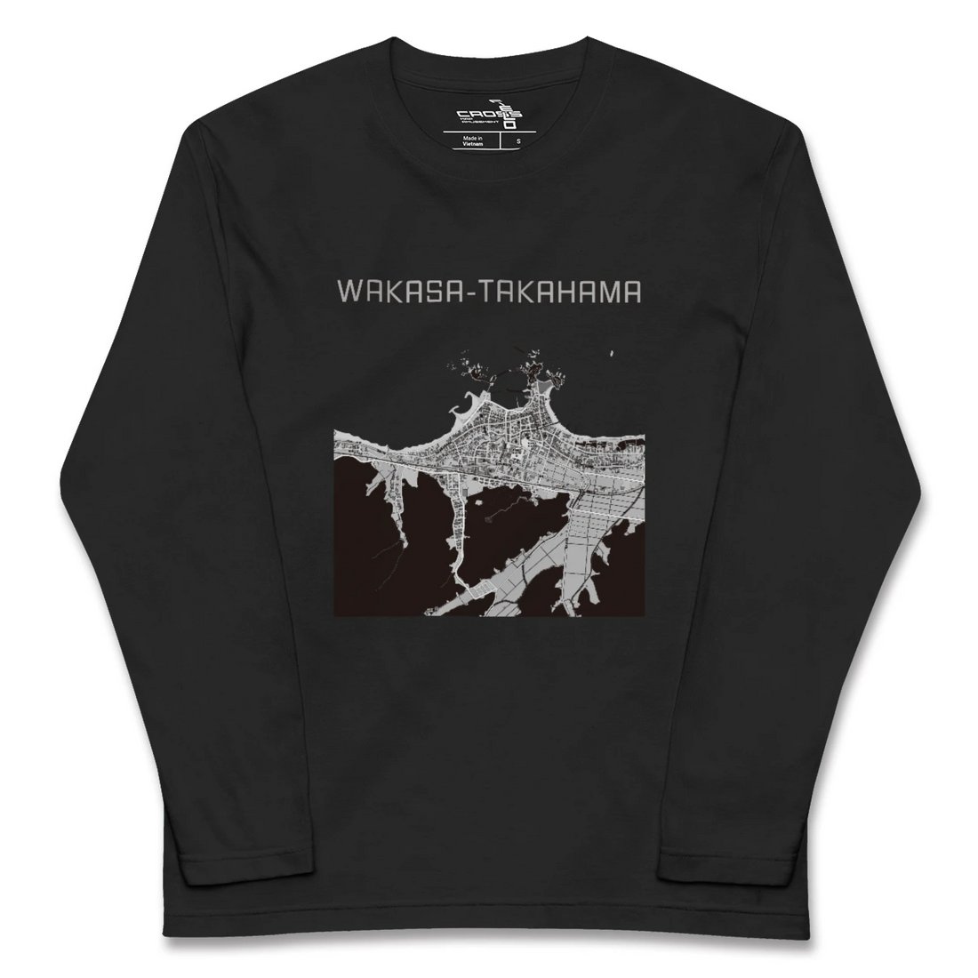 【若狭高浜(福井県)】地図柄ロングスリーブTシャツ