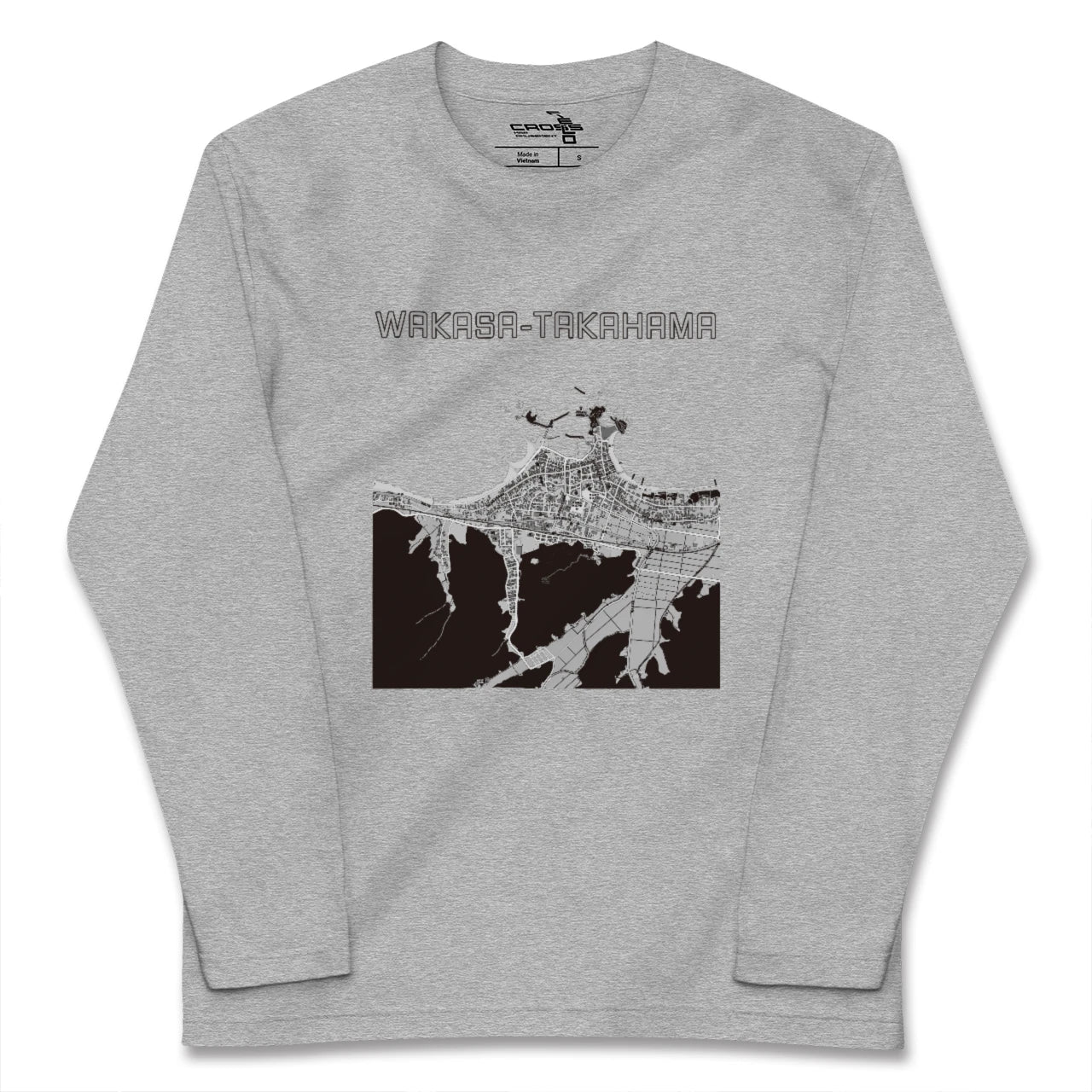 【若狭高浜(福井県)】地図柄ロングスリーブTシャツ