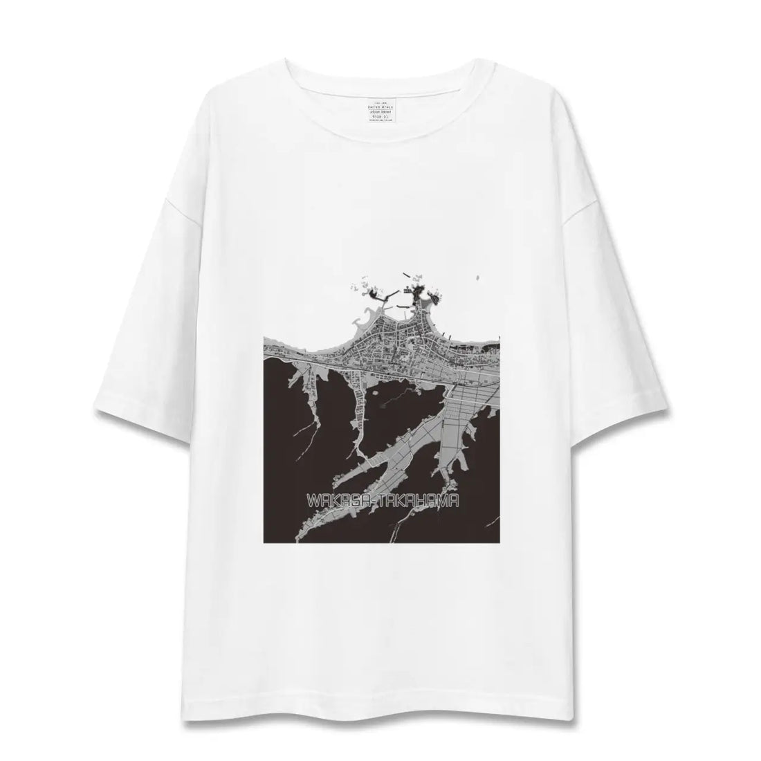【若狭高浜(福井県)】地図柄ビッグシルエットTシャツ