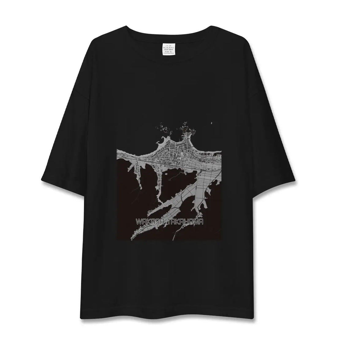 【若狭高浜(福井県)】地図柄ビッグシルエットTシャツ
