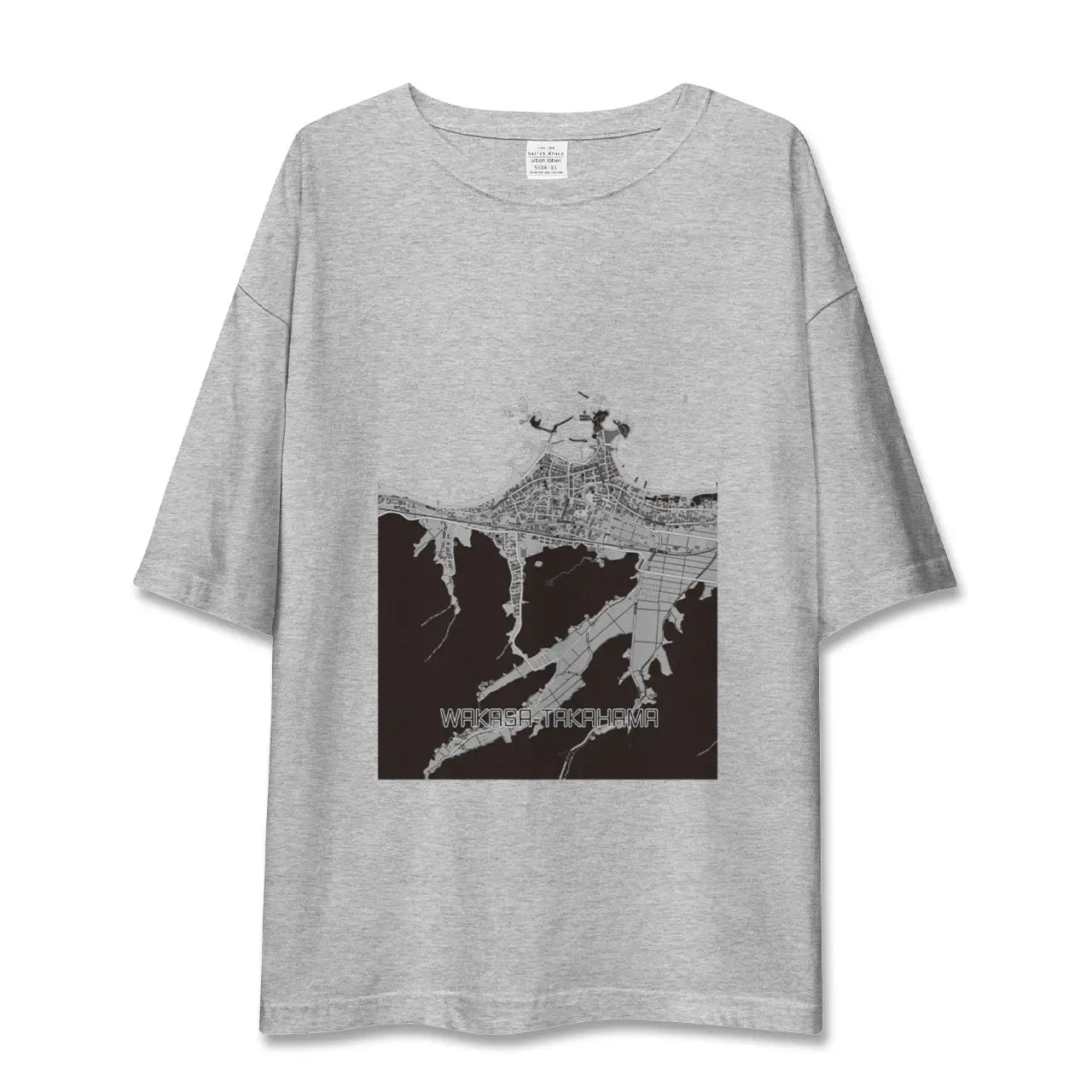 【若狭高浜(福井県)】地図柄ビッグシルエットTシャツ