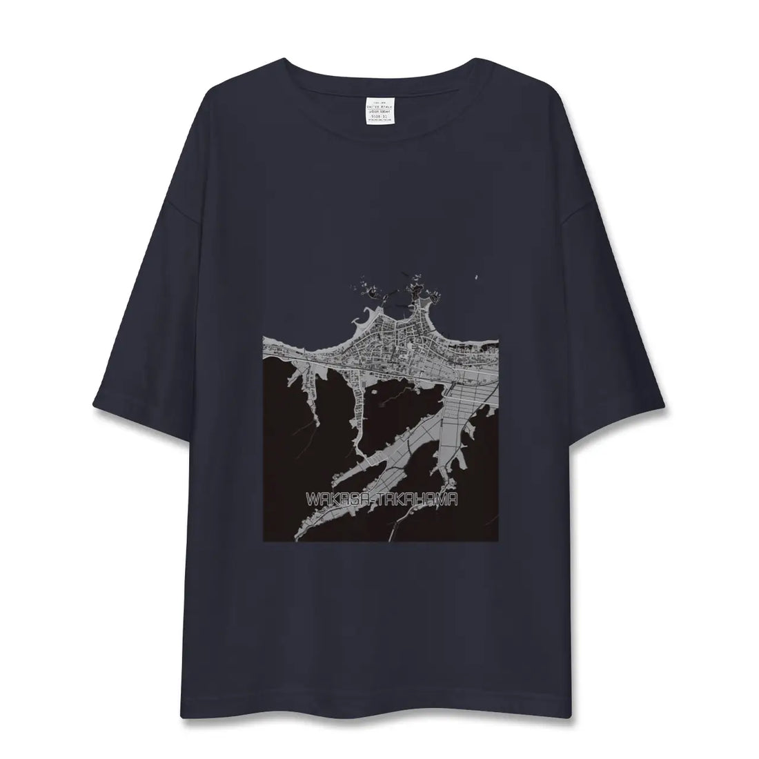 【若狭高浜(福井県)】地図柄ビッグシルエットTシャツ