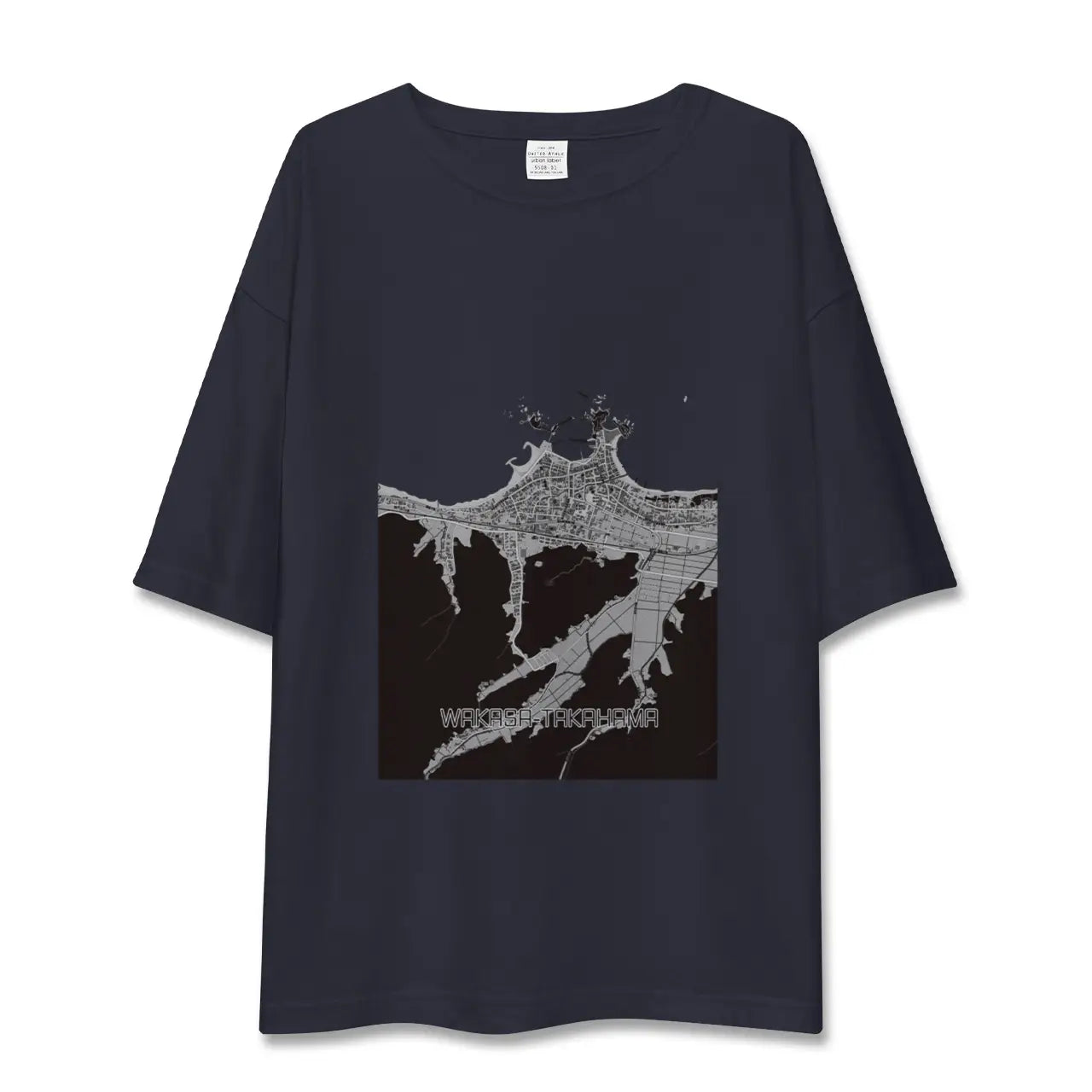 【若狭高浜(福井県)】地図柄ビッグシルエットTシャツ