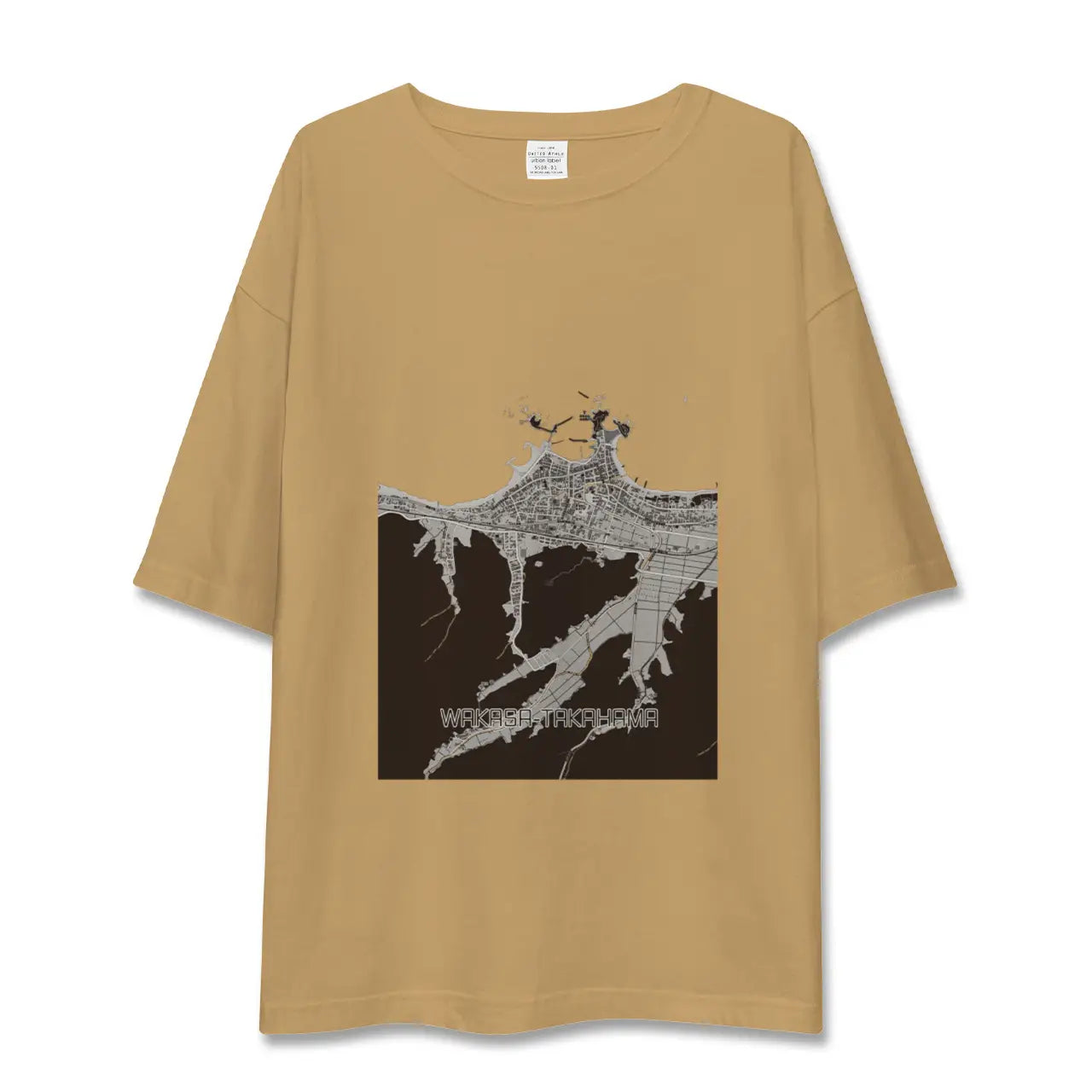 【若狭高浜(福井県)】地図柄ビッグシルエットTシャツ