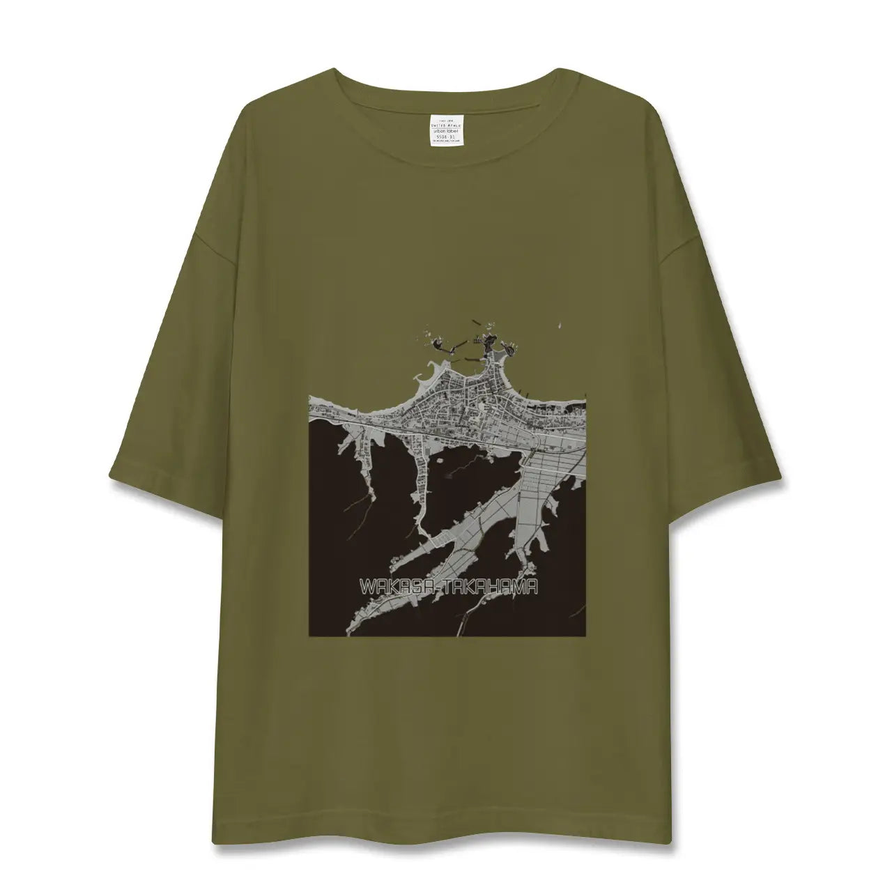 【若狭高浜(福井県)】地図柄ビッグシルエットTシャツ