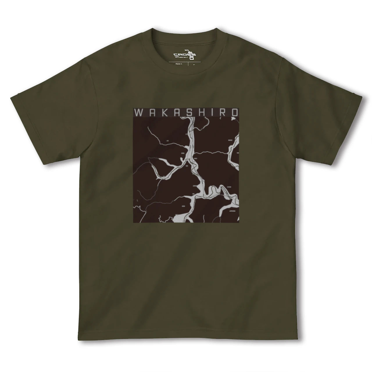 【若代(岡山県)】地図柄ヘビーウェイトTシャツ