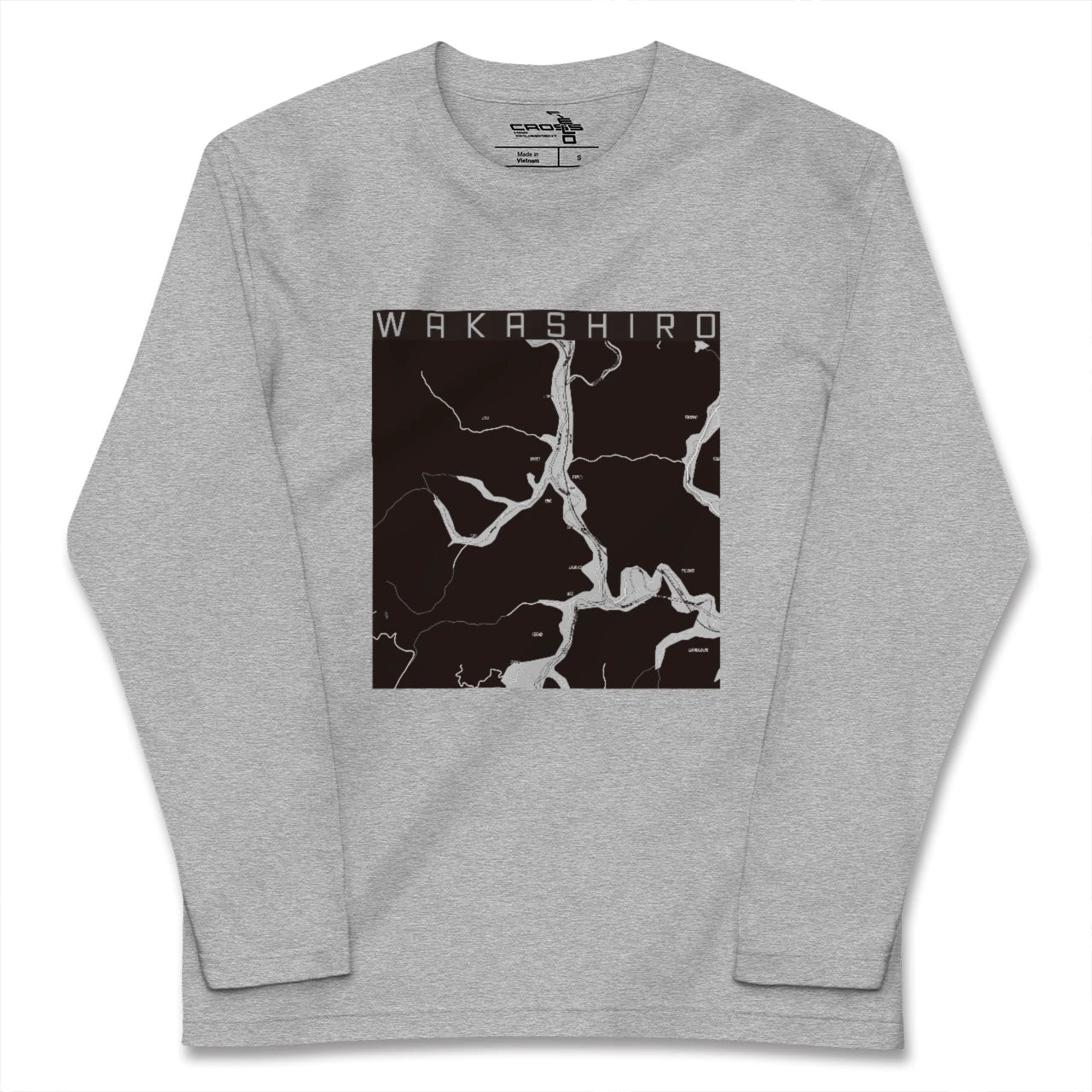 【若代(岡山県)】地図柄ロングスリーブTシャツ