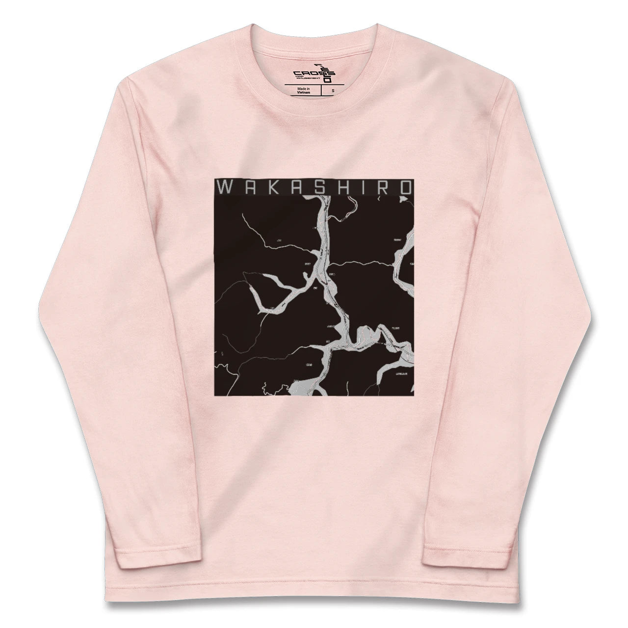 【若代(岡山県)】地図柄ロングスリーブTシャツ