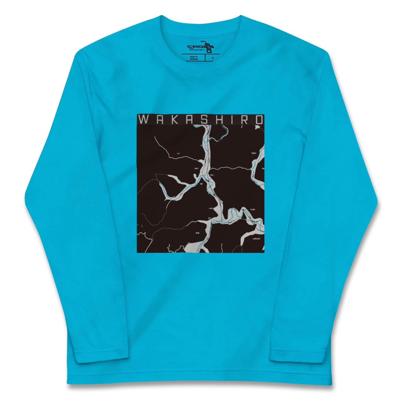【若代(岡山県)】地図柄ロングスリーブTシャツ