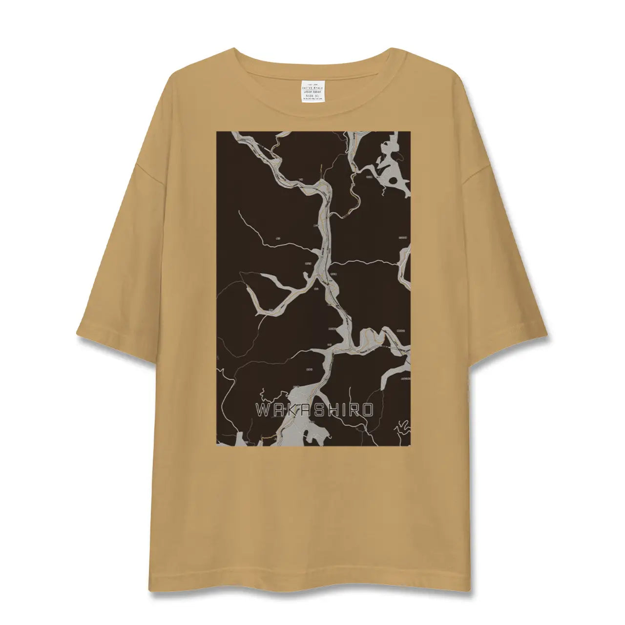 【若代(岡山県)】地図柄ビッグシルエットTシャツ